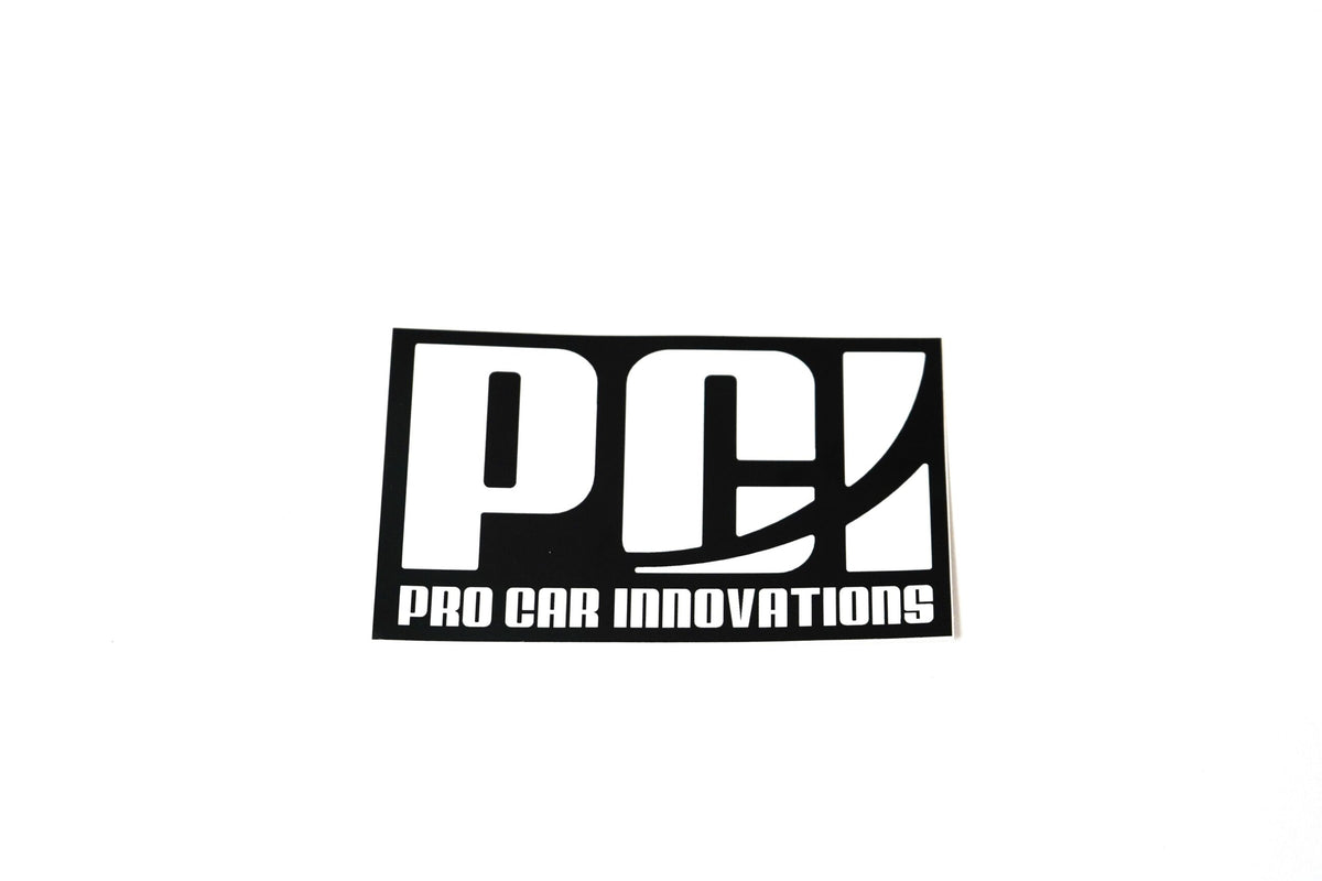 PCI STICKER PACK WHITE ON BLACK
