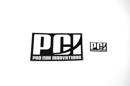 PCI STICKER PACK WHITE ON BLACK/MINI