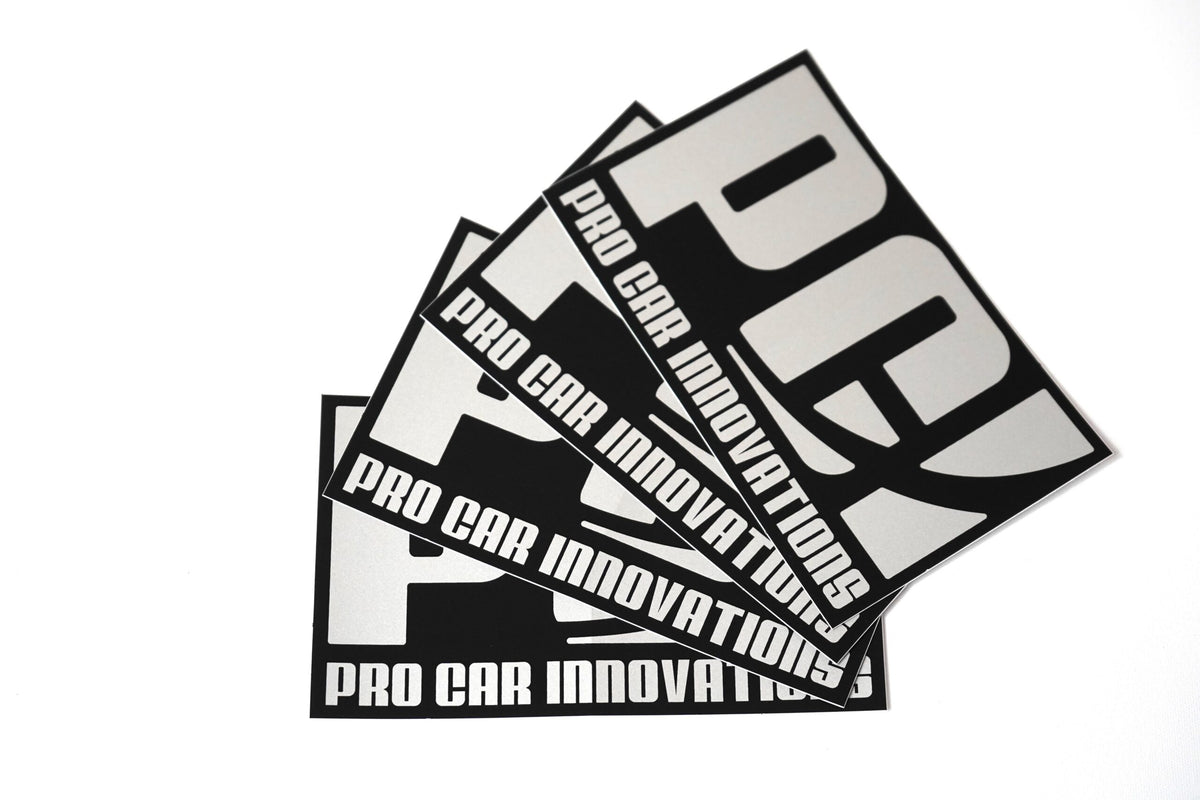 PCI STICKER PACK SILVER ON BLACK