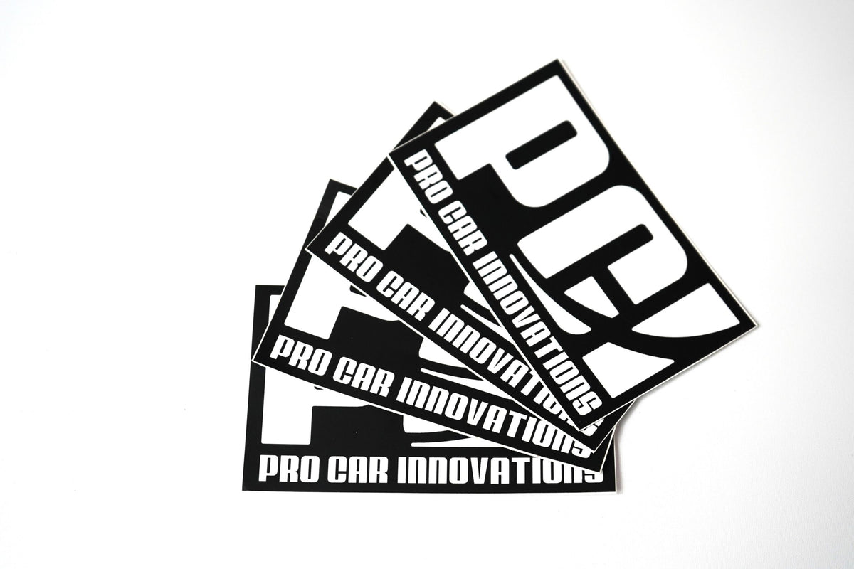 PCI STICKER PACK WHITE ON BLACK