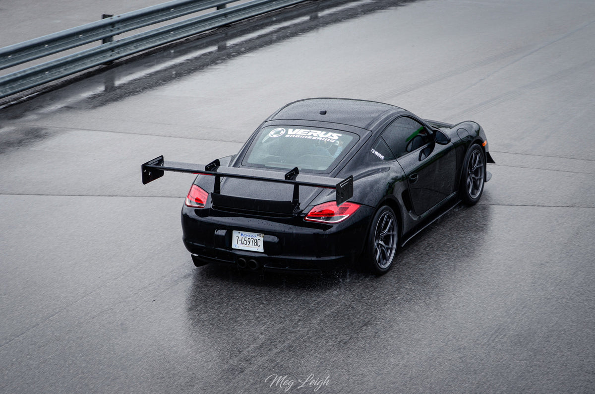 V1X Rear Wing Kit, Includes Carbon Spoiler - 987 Porsche Cayman