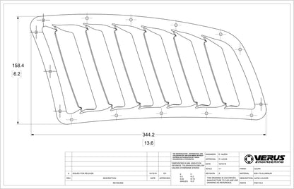 Hood Louver Kit - Subaru WRX/STI (GR / GV)