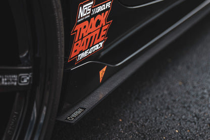 Carbon Polyweave Side Splitter Kit - Mk5 Toyota Supra
