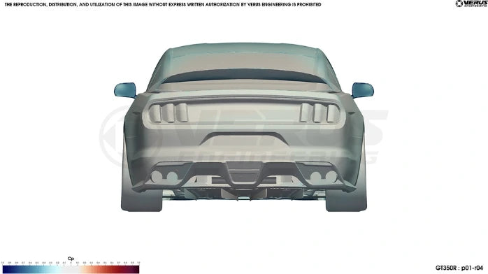 Rear Diffuser Strake Kit - S550 Ford Mustang Shelby GT350