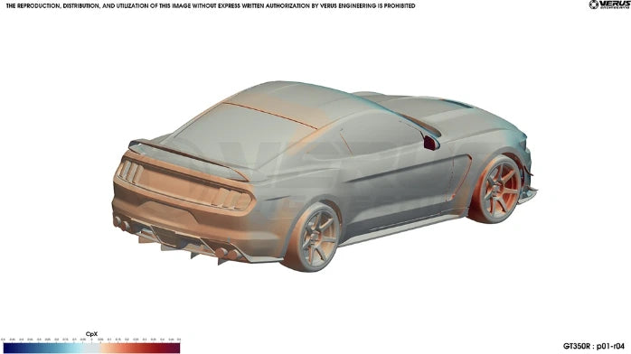 Rear Diffuser Strake Kit - S550 Ford Mustang Shelby GT350