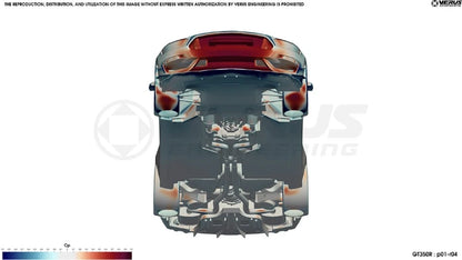 Rear Diffuser Strake Kit - S550 Ford Mustang Shelby GT350