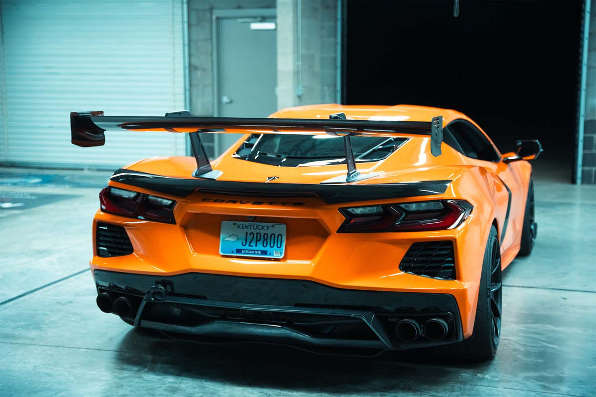 Swan Neck UCW Rear Wing Kit - Corvette Stingray (C8)