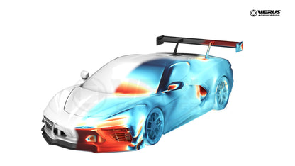 Front Splitter Endplates, WF Spec - Corvette Stingray (C8)
