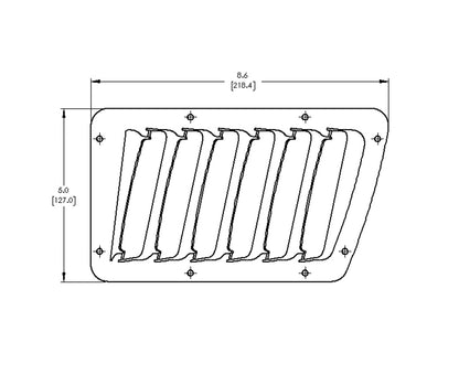 XB3 Slanted Hood Louver Kit