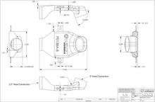 Brake Duct Set (Pancake Ducts), 3" Inlet, 2.5" Outlet
