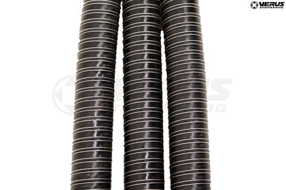 Hose - High-Temp Silicone Brake Duct Hose, 3" Dia. Black, Full Stick (4 Meters)