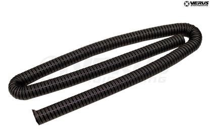 Hose - High-Temp Silicone Brake Duct Hose, 3" Dia. Black, Full Stick (4 Meters)